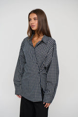 NOTTING HILL SHIRT - NAVY LEMON PLAID