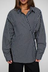 NOTTING HILL SHIRT - NAVY LEMON PLAID