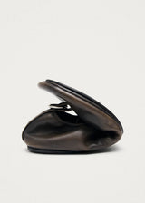 Naira Vintage Effect Brown Leather Ballet Flats