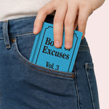 OHH DEER Book Of Excuses Fabric Hardback Notebook A7