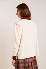 OLINA PLACEMENT STRIPE RUGBY - ECRU