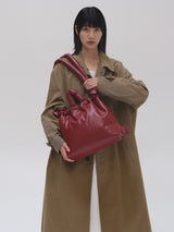 Ona Vegan leather Bag - Cherry red