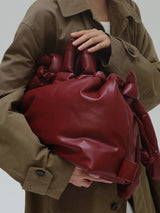 Ona Vegan leather Bag - Cherry red