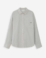 Oversized striped cotton shirt marine Vipera