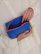 PADDED MAKEUP BAG - COBALT BLUE
