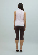 PINK LADIES PEGGY VEST - BLUSH