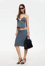 PLAY ON HALTER - NAVY