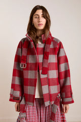 POLLY WOOL BOMBER - RED