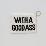 PURSE BAD ASS - WHITE/BLACK
