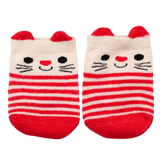 Pair of baby socks - Red cat