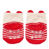 Pair of baby socks - Red cat