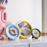 Photo frame rift round yellow