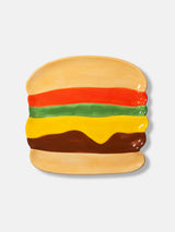 Plate L Fast Food Burger