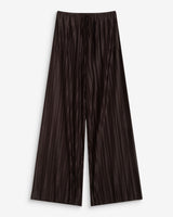Pleated wide-leg pants with adjustable waist chocolat Wonka