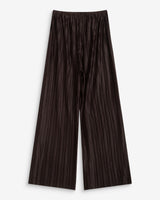 Pleated wide-leg pants with adjustable waist chocolat Wonka
