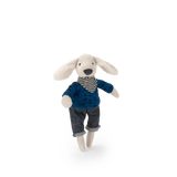 Puce & Pilou Poupée chien Pilou bleu (en boîte)