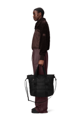 Rains Puffer Mix Tote Bag Mini W3 Black