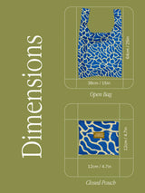 Blue Ripples Reusable Bag