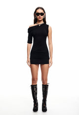 REBELS MINI DRESS - ONYX