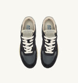REELWIND LOW SNEAKERS IN BLACK NYLON AND SUEDE (WOMAN)