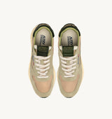 REELWIND LOW SNEAKERS IN NYLON AND SUEDE COLOR SPONGE AND GREEN (MAN)