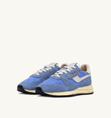 REELWIND LOW SNEAKERS IN NYLON AND SUEDE DELLA ROBBIA BLUE AND WHITE (WOMAN)