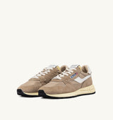 REELWIND LOW SNEAKERS IN PEPPER AND WHITE SUEDE AND NYLON (MAN)