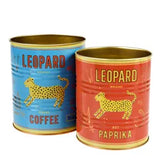 Medium storage tins - Leopard Orange