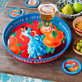 Round metal serving tray - Cerveza Espa?ola
