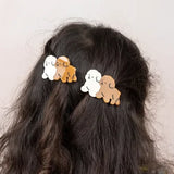 Hair clips (set of 2) - Puppies