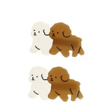 Hair clips (set of 2) - Puppies