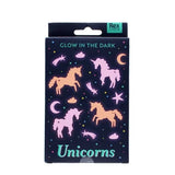 Glow in the dark stick-on shapes (box of 24) - Unicorns