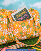 Retro Floral Duffel Bag