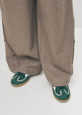 Rife Forest Green Leather Sneakers