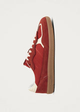 Rife Sheen Red Leather Sneakers