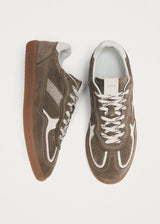 Rife Taupe Leather Sneakers