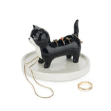 Ring holder Kitty Frac White/Black