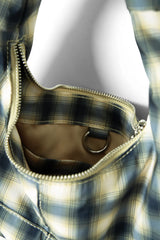 Roo Check Tie Bag - Cardamon Check