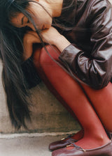 Rosalind Brown Leather Ballet Flats