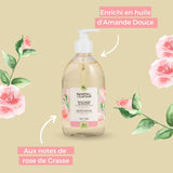 Rose de Grasse, Marseille liquid soap, in a pump bottle