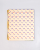 Rough Draft Large Notebook - Cherry Hearts