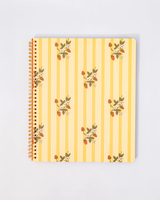 Rough Draft Large Notebook - Floral Stripe