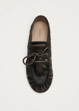 Rowan Brushed Brown Leather Loafers