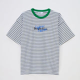 SABAI SABAI TEE BOXY - STRIPED GREEN NECK