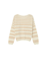 STRIPED SWEATER VANILLA SAND