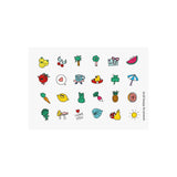 SET 2 NAIL POLISHES + 24 NAILSTICKERS MARSHI PIGLOU