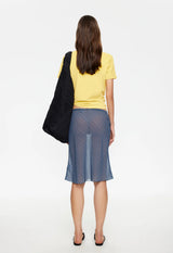 SHORELINE MIDI SKIRT - SMOKE CHECK