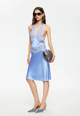 SOLANA MIDI DRESS - PERSIAN JEWEL
