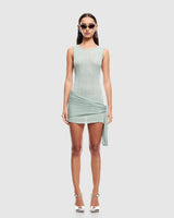 SOLEIL MINI DRESS - MATCHA