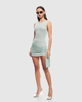 SOLEIL MINI DRESS - MATCHA